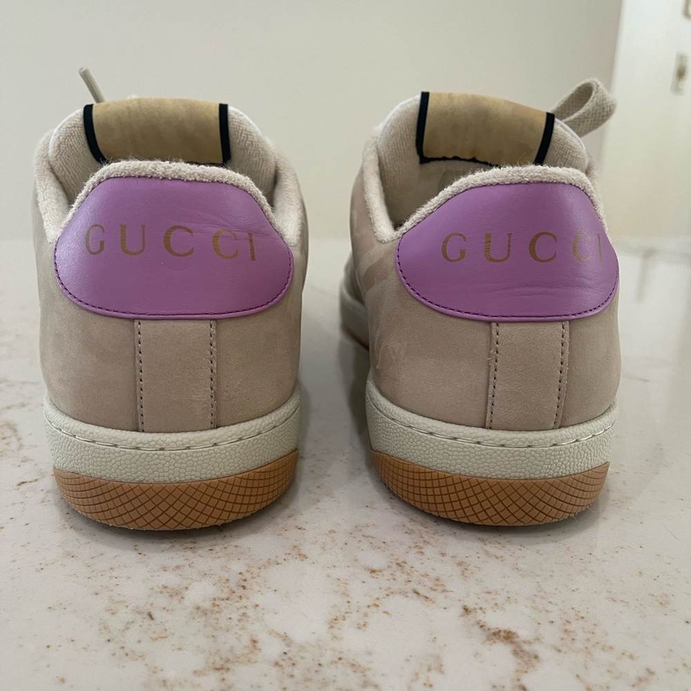 Gucci Screener Sneakers Purple/Silver 41 - Picture 4 of 10